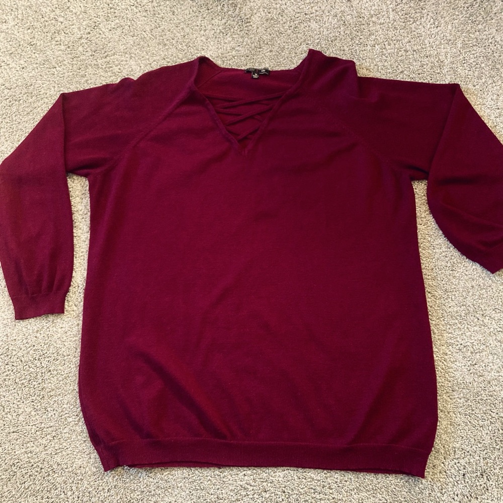 Lety & Me Maroon top
